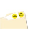 Avery Dennison Label, 0.75", Round, NeYellow, PK1008 05470